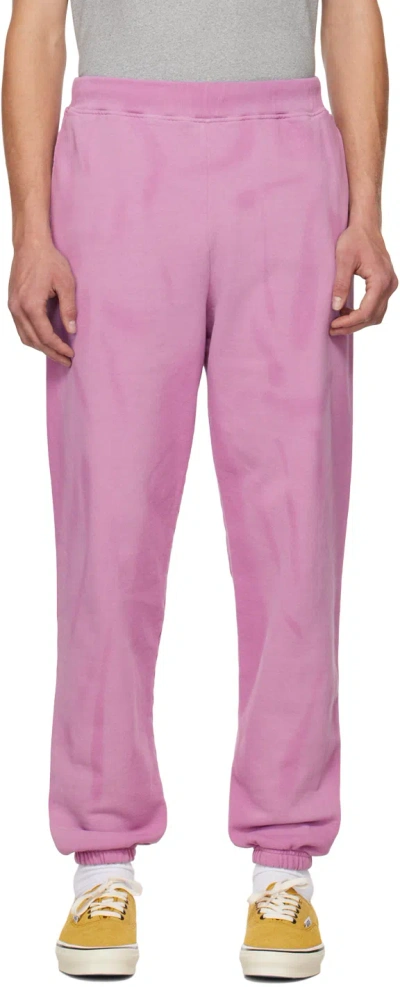 Aries Purple Sunbleached Lounge Pants In Iris