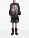 Aries Ramscape Airtex Logo-print Shorts In Animal Print