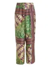Aries Printed Silk Trousers In Multicolour