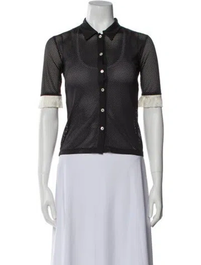 Pre-owned Aries Short Sleeve Polo In Blue