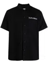 Aries Black Shirt With Embroidery In Black
