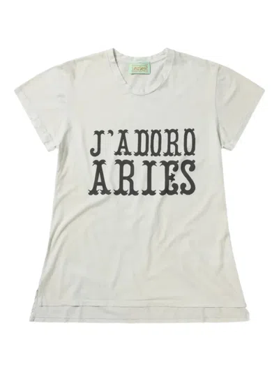 Aries Slogan-print T-shirt