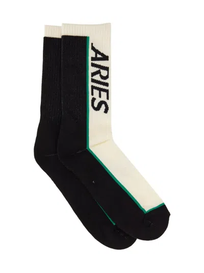 Aries Socks With Logo In Multicolour