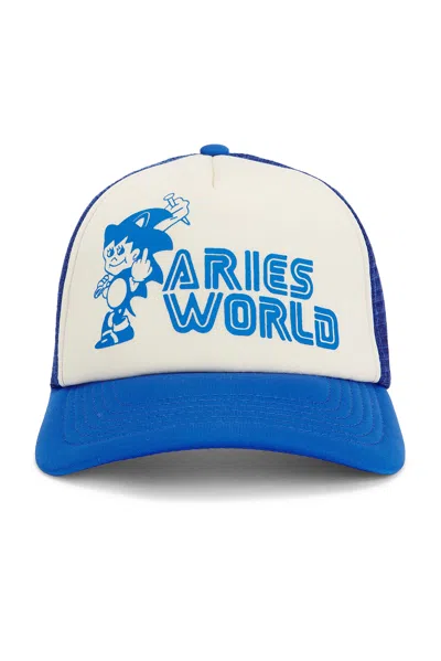 Aries Sonico Trucker Cap In Blue