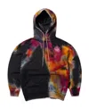 Aries Spray-paint Drawstring Hoodie In Black