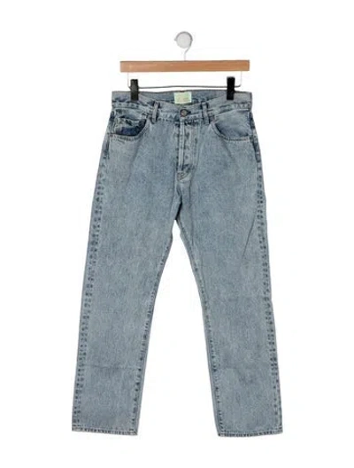 Pre-owned Aries Straight-leg Jeans In Blue