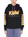 Aries Sweatshirt With Logo Print In Black