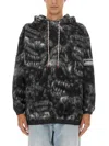 Aries Man Sweatshirt Black Size L Virgin Wool, Polyester, Acrylic In Black