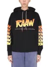 Aries Sweatshirt With Logo Print In Black
