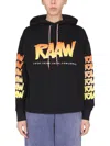 Aries Sweatshirt With Logo Print In Black