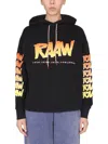 Aries Sweatshirt With Logo Print In Black