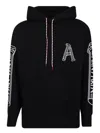 Aries Man Sweatshirt Black Size L Cotton In Black