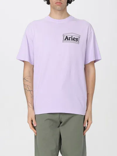 Aries T-shirt  Men Color Violet