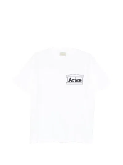 Aries Temple Graphic T-shirt In White