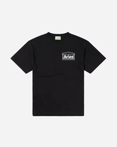 Aries Temple Ss Tee In Black