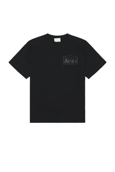 Aries Temple Tee In Black