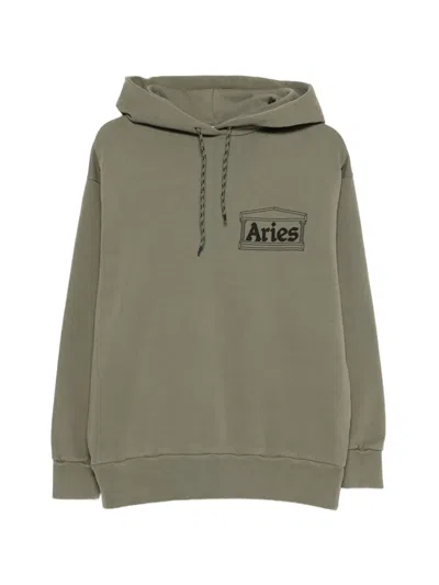 Aries Temple-print Hoodie In Multi