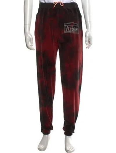 Pre-owned Aries Tie-dye Print Joggers In Multicolor