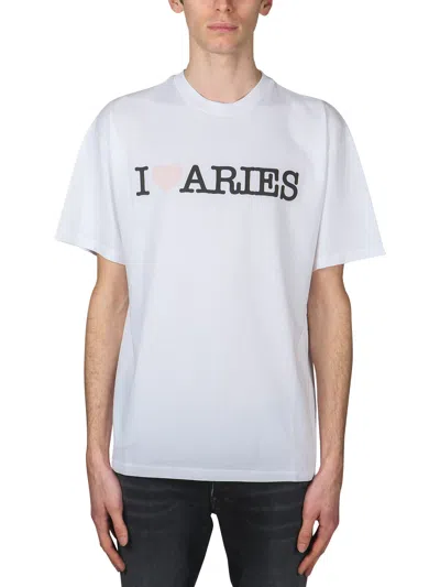 Aries T-shirt Love  In Blue