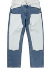 Aries Two-tone Jeans In Blue