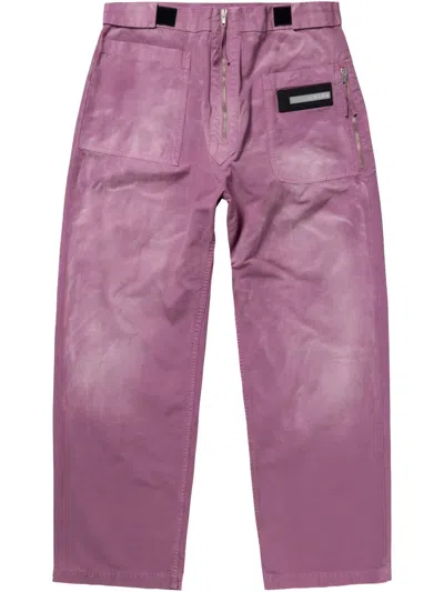 Aries Utility-pocket Trousers In Pink
