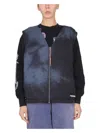 Aries V-neck Vest In Blue