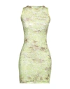 Aries Woman Mini Dress Light Green Size 3 Polyamide, Elastane In Green