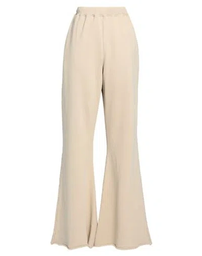 Aries Woman Pants Beige Size 3 Cotton In Neutral