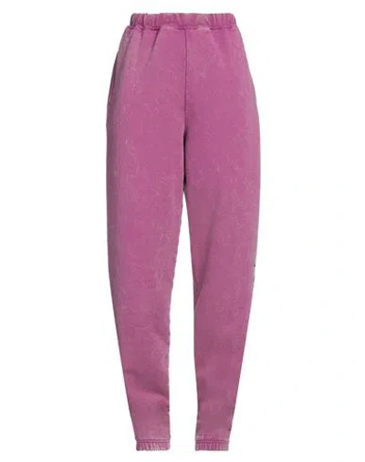 Aries Woman Pants Fuchsia Size S Cotton In Pink