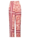 Aries Woman Pants Garnet Size 30 Ecovero Viscose, Viscose In Red
