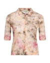 Aries Woman Shirt Blush Size 2 Polyamide, Elastane In Pink