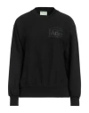 Aries Woman Sweatshirt Black Size L Cotton In Black
