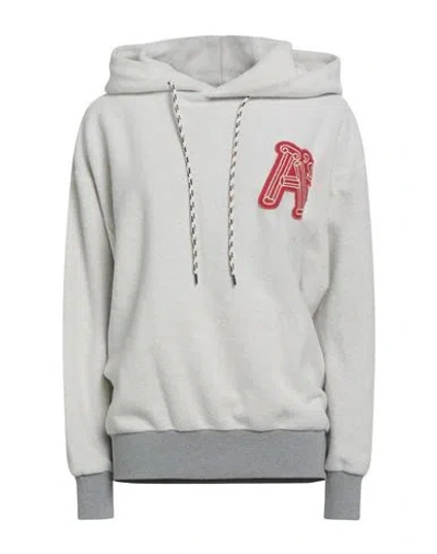 Aries Woman Sweatshirt Ivory Size L Cotton In White