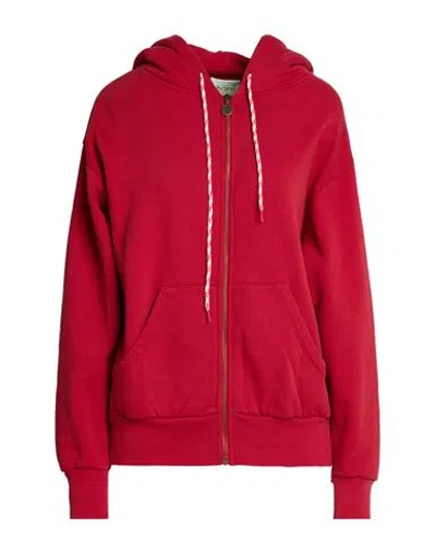 Aries Woman Sweatshirt Red Size L Cotton