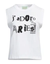 Aries Woman T-shirt White Size 4 Cotton In White