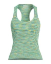 Aries Woman Top Green Size 3 Cotton, Recycled Cotton In Green