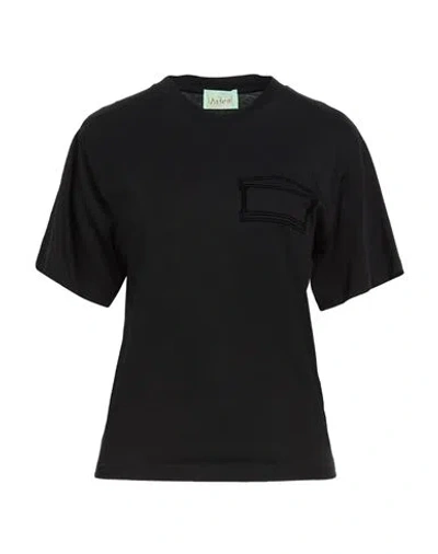 Aries Woman T-shirt Black Size 3 Cotton
