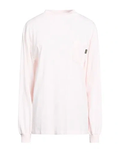Aries Woman T-shirt Light Pink Size L Cotton