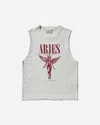 Aries Women S Faded Nirvana Muscle Vest Off In White