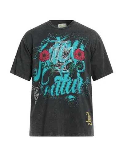 Aries X Juicy Couture Man T-shirt Steel Grey Size Xl Cotton