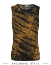 Aries X Yoox T-shirt Mustard Size M Polyamide, Elastane In Yellow