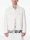 Aries Zebra-print Short-sleeve Shirt In White