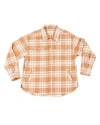 Ariko Bucky Split Hem Shirt Jacket In Blue
