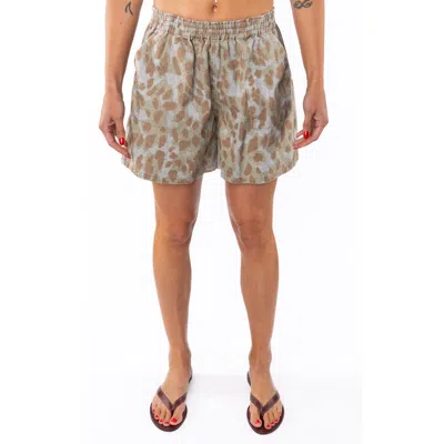 Ariko Gender Inclusive Camo Day Shorts In Gray