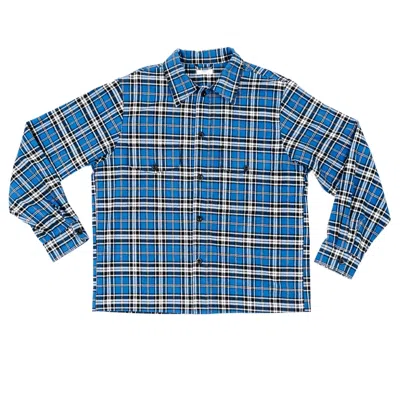 Ariko Men's Blue / Black Blue & Black Heavy Bucky Flannel In Multi
