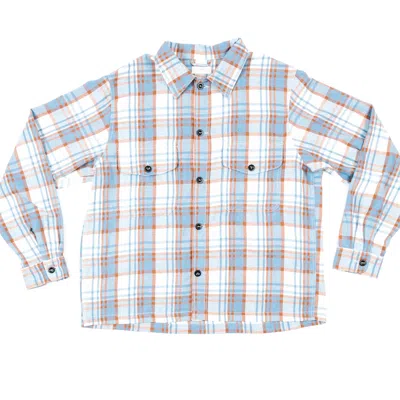 Ariko Men's Blue / Brown Blue/tan Bucky Overshirt In Blue/brown