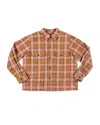 Ariko Men's Brown / Red Red/brown Bucky Flannel Overshirt In Brown/red