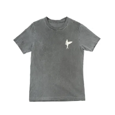 Ariko Men's Grey  Surf Gal Graphic T-shirt