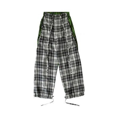 Pre-owned Aris Tatalovich Plaid Piping Lounge Pants 'green' | Men's Size S