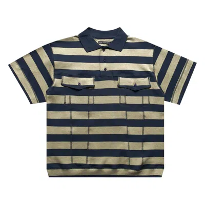 Pre-owned Aris Tatalovich Stripe Trucker Polo 'green' | Men's Size Xl